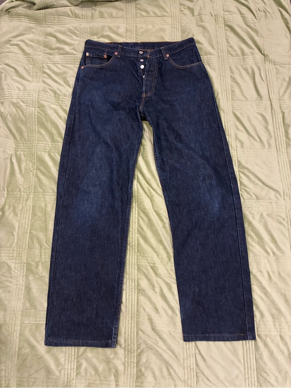 Vintage Levi’s Made in Australia 501 Blue Jeans Dark Wash W36 L34 2002 Y2K